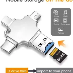 RETRACK FG-50 4IN1 USB 3.0 Micro SD to USB Card Reader USB for Lightning Adapter USB Adapter image 2