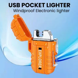 Explorer USB (Cigaratte Lighter)Windproof Flameless ARC Rechargeable LighterA481 Explorer USB (Cigaratte Lighter)Windproof Flameless ARC Rechargeable LighterA481 Pocket Lighter-image-97