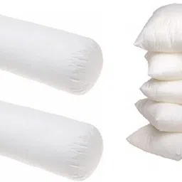 actos 5 Cushion And 2 Bolster Microfibre Solid Bolster Pack of 7-picture-19