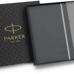 Gift Set | Note Book with Classic Stainless steel Gold Trim | Ball Pen-9