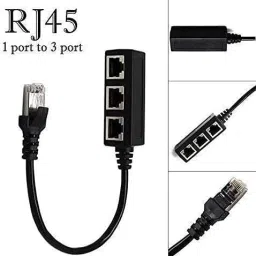 VOOCME 3 PORT Splitter High Speed Ethernet Cable Wired Ethernet Lan Adapter compatible with Windows image 2