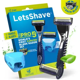 Pro 5 Plus Shaving Razor for Men Sleek Flow Rubber Guard & Razor Cap, Men-1