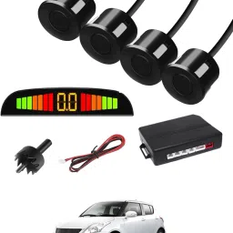 Black 4 Parking Reverse Safety Sensor For Vehicles-257 Universal Reverse Black Parking Sensor With Buzzer And LED Display-257 Parking Sensor-picture-15