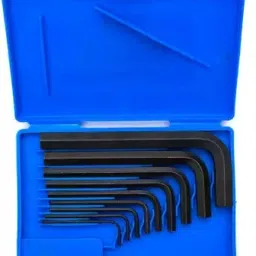 SAK:06 9 Pcs Allen Key Wrench Set L Shape Repair Tool Kit For Bike/Cycle/Guitar Allen Key Set Single Sided L Type Wrench-18