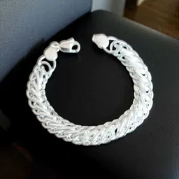 vrjewels Metal, Oxidised Silver, Alloy 999 Silver Bracelet-picture-12
