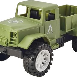 Plastic Military Pick up Truck Friction Push and Go Inertia Powered Toy for Kids-image-42