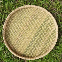 14'' Bamboo Trays for Serving Tea, Snacks or Display Grains & Vegetables Tray-14