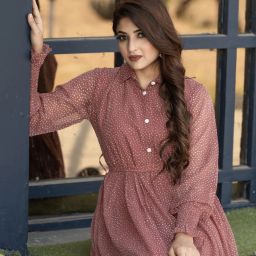 Printed Georgette Stitched Anarkali Gown-picture-15