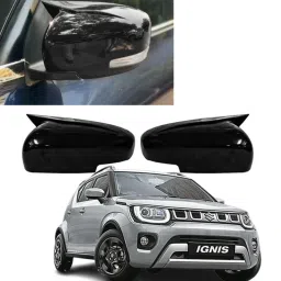 Car side Black glossy mirror cover in batman look for all series Borosilicate Glass Car Mirror Cover-17