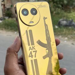 coverbell REALME 11 ,11X 5G NARZO X60 PRO 5G GOLD AK47 BACK PANEL Mobile Skin-image-13