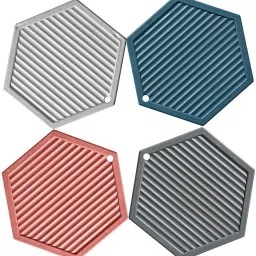 Trivet Mat Multipurpose Silicone Pot Holders, Cup Insulation Mat Polyvinyl Chloride Trivet-31