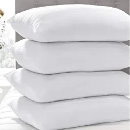 Cotton Solid Sleeping Pillow Pack of 4-image-1