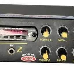 d world 1002` BLUETOOTH USB AUX FM WITH MIC SLOT 160 W AV Control Amplifier-picture-45