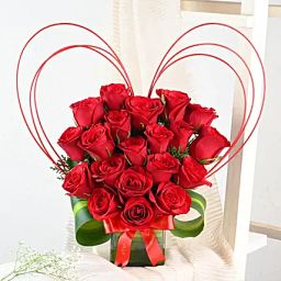 Deep Red Hearty Arrangement gift-99