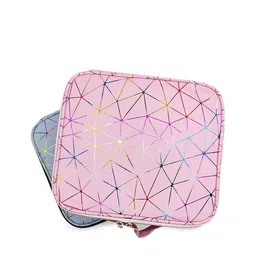 HOUSE OF QUIRK Women Pink Printed Make-Up  Organisers-image-31