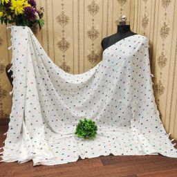 Rayon Printed White Women Dupatta-image-56