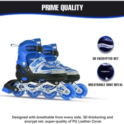 viel spiel High quality Skating in-line have different with PU LED wheel Shoe Skates - Size 6-9 UK image 4