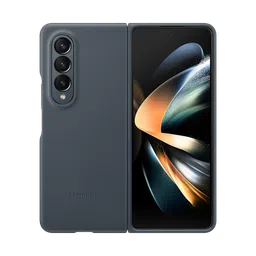 SAMSUNG Soft Calf Leather Hybrid Cover for SAMSUNG Galaxy Z Fold4 (Front to Back Protection, Graygreen)-20