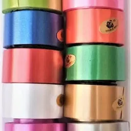 raga plus Pack of 10 Pcs Premium Party Balloon Plastic Curling Multi Ribbon 10 Mtr Each Multicolor PP (Polypropylene) Ribbon-picture-2