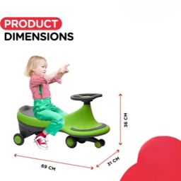 Strong & Durable swing Car Ride on Car Non Battery Operated Ride On-image-55