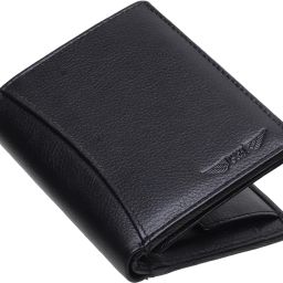 Men Formal, Travel Black Genuine Leather RFIDWallet-image-41