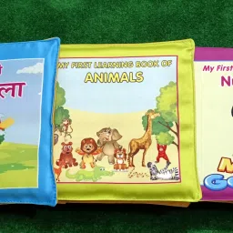 Combo of 3: Varnmala, Animals and Number Cloth Learning Book-20