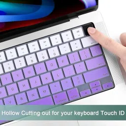 oaky OK-MB-AIR15-M3-2024-KP-PPL 2021-2024 Release MacBook Air 15.3 inch [A3114 A2941 M2/M3] Keyboard Skin-11
