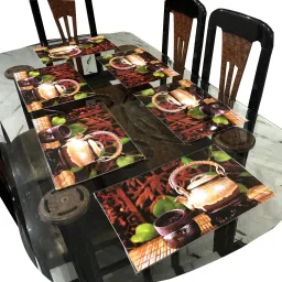 lavichitra Rectangular Pack of 6 Table Placemat image 2