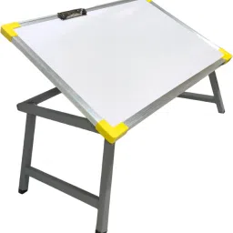 Multi Purpose White Board Study Table with Paper Holding Clip Portable Table Wood Portable Laptop Table-image-28