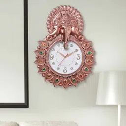 horo Rose Gold Synthetic Plastic Wall Clock-picture-3