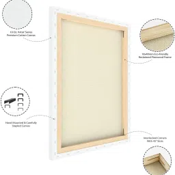 variety canvas 18" X 24" STRETCHED CANVAS Cotton Medium Grain Pre Stretched Canvas, Stretched Canvas Board, Primed Canvas Board, Board Canvas (Set of 2) image 4