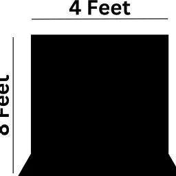 Windrop Solutions 4x8ft Black Screen Background Photo Video Backdrop Youtube Reflector-picture-41