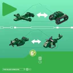 radhey preet 12 in 1 Different Form of Military's Vehicles Model Block Set in a 1 Game RP1068 image 4