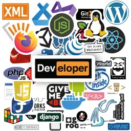 Printshed Coding Stickers-65 Vinyl Laptop Decal 15-75