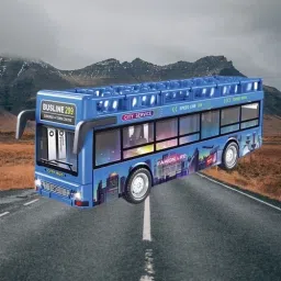 1:24 Scale Diecast Alloy Luxury Tour Bus Model Light Sound Pull back Toys-image-27