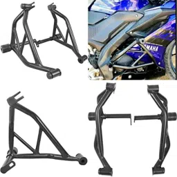 Heavy Quality Metal Crash Guard With Slider Compatible For R15 V3 Black-25