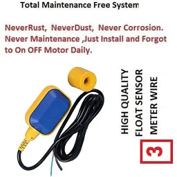 Zecqua BEST FLOAT SWITCH WATER LEVEL CONTROL FOR PUMP Wired Sensor Security System image 3