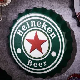 eazywagon Green Metal Heineken Beer Wall Decor-picture-43
