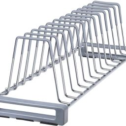 Plate Kitchen Rack Deluxe Stainless Steel Plate Rack/Dish Rack/Thali Stand/Dish Stand/Utensil Rack (Chrome) Steel-image-50