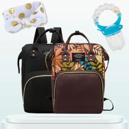 Diaper Bag For Mother Stylish Baby Headband BPA Free Baby Fruit Nibbler Baby Diaper Bag-BE2468-image-17