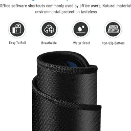 LIDDU Anti-Slip Keyboard Pad With Office, Excel Software Shortcuts Key Pattern Mousepad image 4