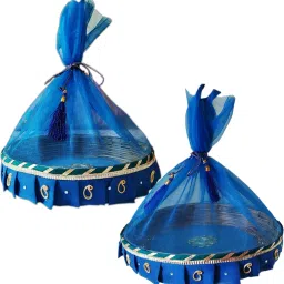 Decorated Bamboo Basket for Wedding|Return Gift |Dry Fruits Packing (10” LX2” H) Bamboo Fruit & Vegetable Basket-19