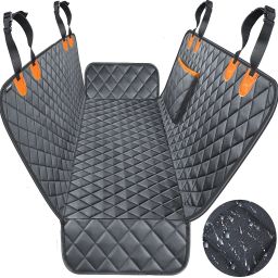 100%Waterproof Seat Cover for Pet-scratchproof Nonslip Backing for Cars Hammock Pet Seat Cover-image-4