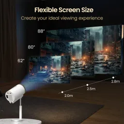 Maizic Smarthome Cinemaizic X 1080p HD Smart LED Projector | Built-in Streaming Apps (2200 lm / Wireless / Remote Controller) Portable Projector image 3