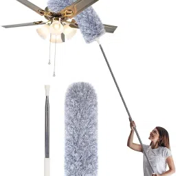 ® Flexible and extendable Duster for Cleaning Ceiling Roof, Blinds 100 Inches Microfibre Wet and Dry Broom-image-11