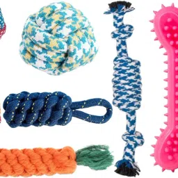 Toys for Puppies & Small Dogs Toys | Rope Ball Toy | Color May Vary | Cotton Chew Toy For Dog-image-83