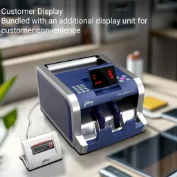 INGENRIC Godrej Crusader Lite Cash Counting Cum Fake Note Detection Note Counting Machine image 3