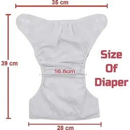 stakipo Small Cloth Button Diaper Combo - 2 diaper with black insert (skyblue red) image 4