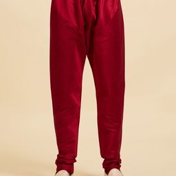diwas by manyavar Men's Cotton Solid Churidar (1pc) | Men Pyjama-picture-4