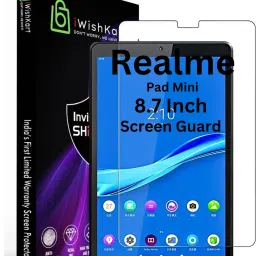 iWishKart Edge To Edge Tempered Glass for realme PAD MINI 8.7 Inch, Premium Military grade Edge to Edge Premium gorilla temper / tg black glass screenguard with Self Installation Guide - Wet & Dry wipes, Dust Absorber [With Warranty] tab / tablet ka gilas cover | Premium Accessories-image-64
